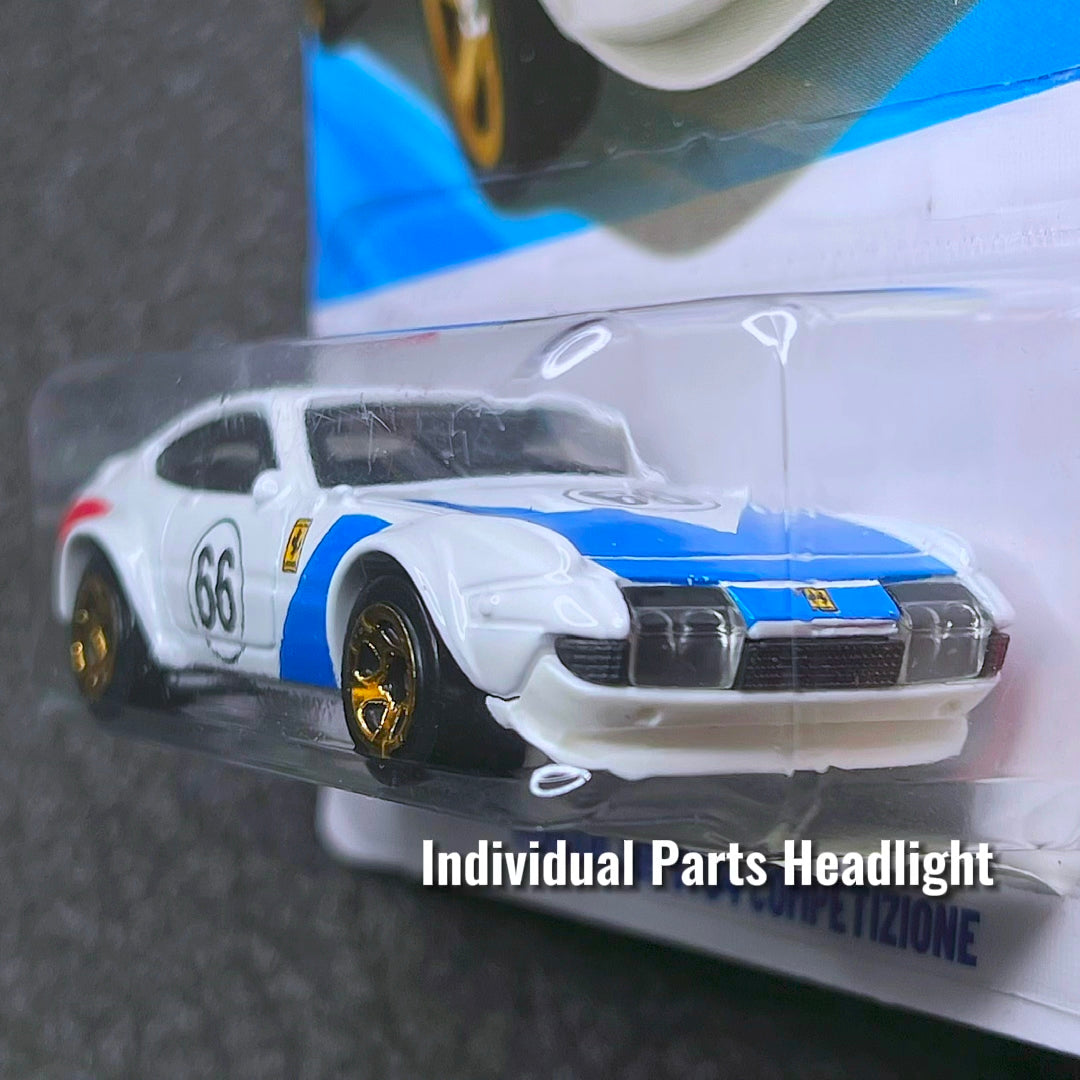 Hot Wheels Ferrari 365 GTB/4 Competizione White Ferrari Hotwheels 2026 Italian Super Car Classic Ferrari Hot Wheels Ferarri 365 GTB4 Diecast Car Hotwheels Ferrari Putih 2026 Klasik Ferrari Car Toy Hot Wheels Ferrari 2/4 Collections Ferrari No.66