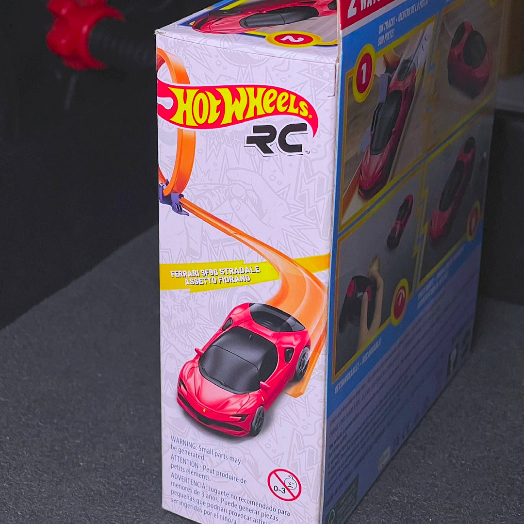 Hot Wheels RC Ferrari SF90 Stradale Remote Control Charging Hotwheels Ferrari SF90 Stradale Red 2025 Model Car RC Hotwheels Ferrari Red Model Hot Wheels Ferrari SF90 Stradale Assetto Fiorano RC