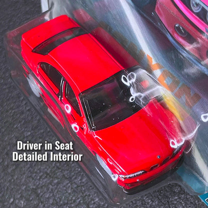 Hot Wheel BMW M5 2001 Red Model Canyon Warriors 2023 Premium Collections Series Hotwheels 01 BMW M5 E39 Diecast Classic BMW Kereta mainan BMW M5 Merah Hotwheel Premium Car Culture Hot Wheels BMW M5