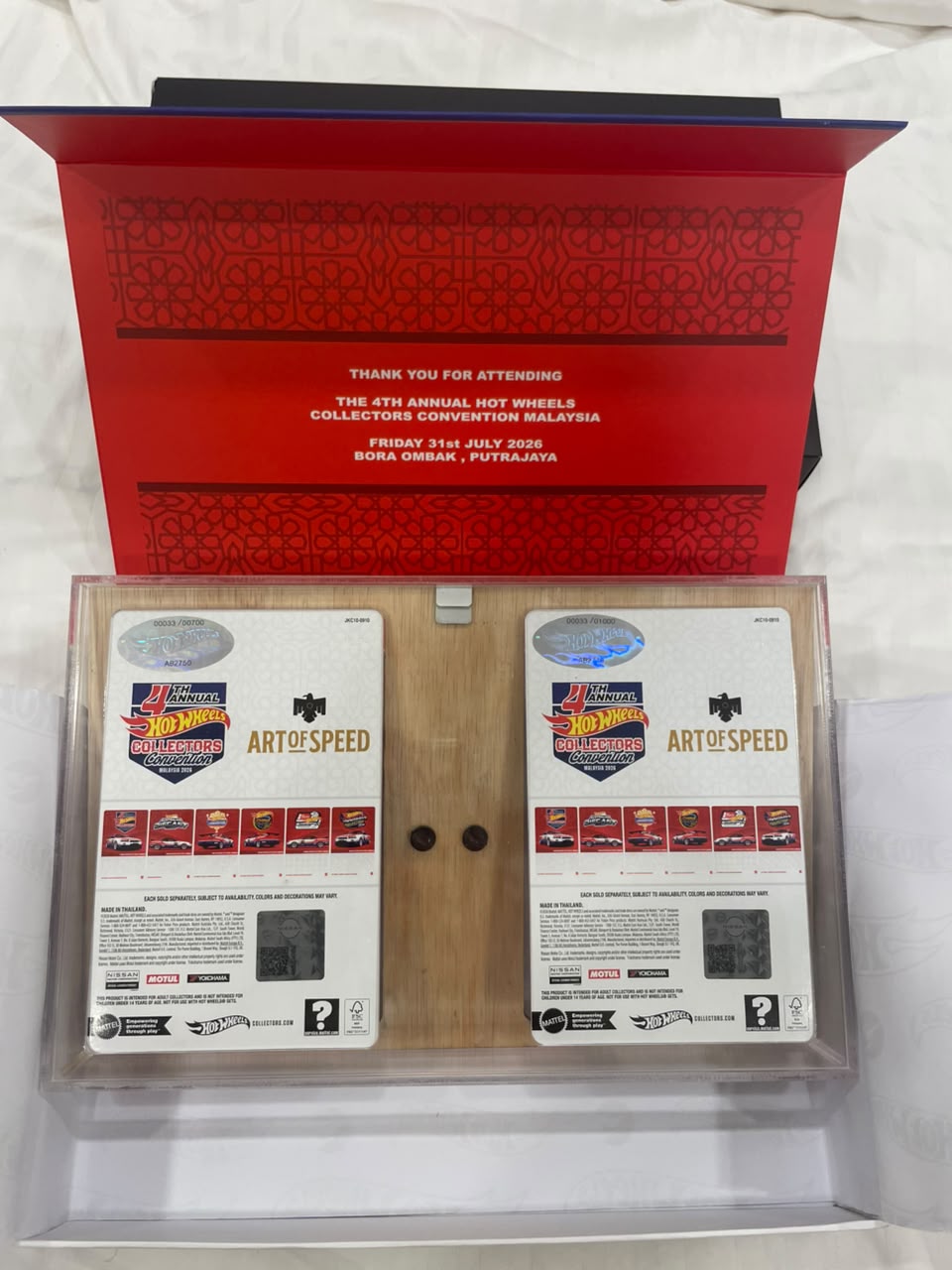 Hot Wheels 4th Annual Collectors Convention Malaysia 2026 Nissan Skyline GT-R V-Spec II (BNR34) Dinner Set