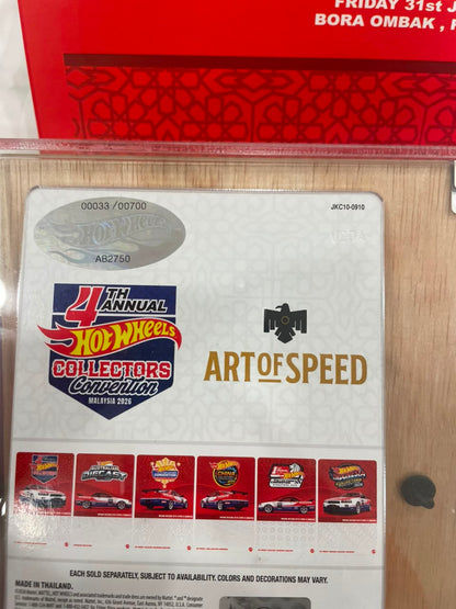 Hot Wheels 4th Annual Collectors Convention Malaysia 2026 Nissan Skyline GT-R V-Spec II (BNR34) Dinner Set