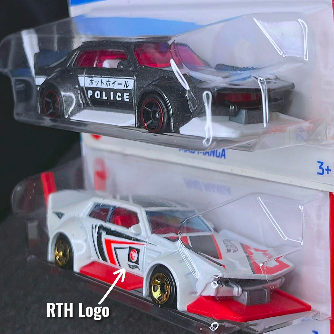 Hot Wheels Mad Manga Police Car 2023 & Hotwheels Mad Manga RTH 2026 Hot Wheels Regular Treasure Hunt Hotwheel Diecast Car Hot Wheels Bosozoku Car JDM Modified Hotwheels Kereta Polis Japan Bosozoku Diecast Police Car Toy
