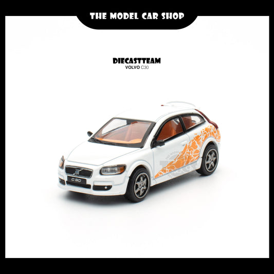 (UNSEAL UNIT) [DCT] Volvo C30 - White with Orange Decal