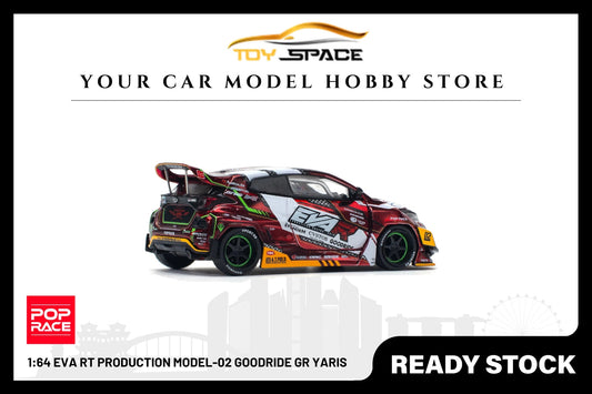 [POP RACE] 1:64 Eva RT Production Model-02 Goodride GR Yaris - Toy Space Diecast Online Store Singapore