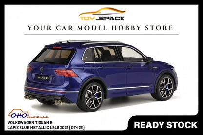 [OTTOMOBILE] 1:18 Volkswagen Tiguan R Lapiz Blue Metallic L9L9 2021 [OT423]