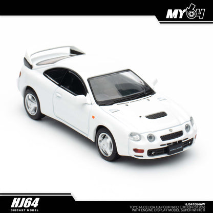 [Hobby Japan] Toyota Celica GT-Four WRC Edition (ST205) with Engine Display Model - Super White II