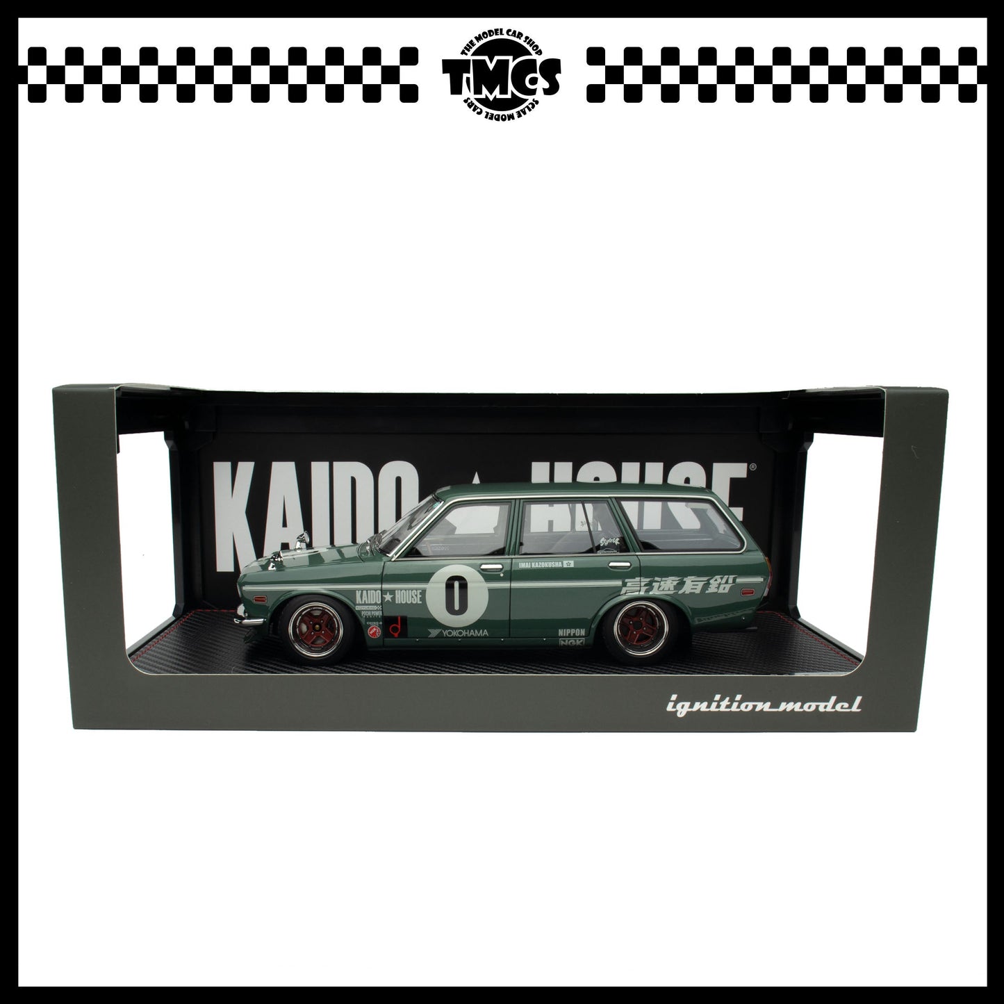 [Ignition Model] 1:18 Datsun Bluebird (510) Wagon - Green