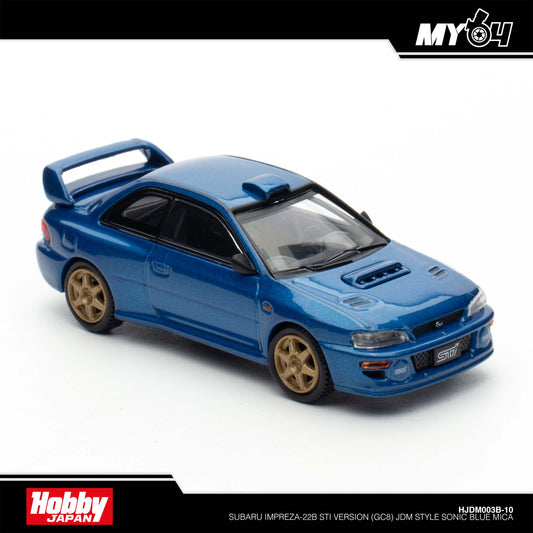 (UNSEAL UNIT) [Hobby Japan] Subaru Impreza-22B STi Version (GC8) JDM Style - Sonic Blue Mica