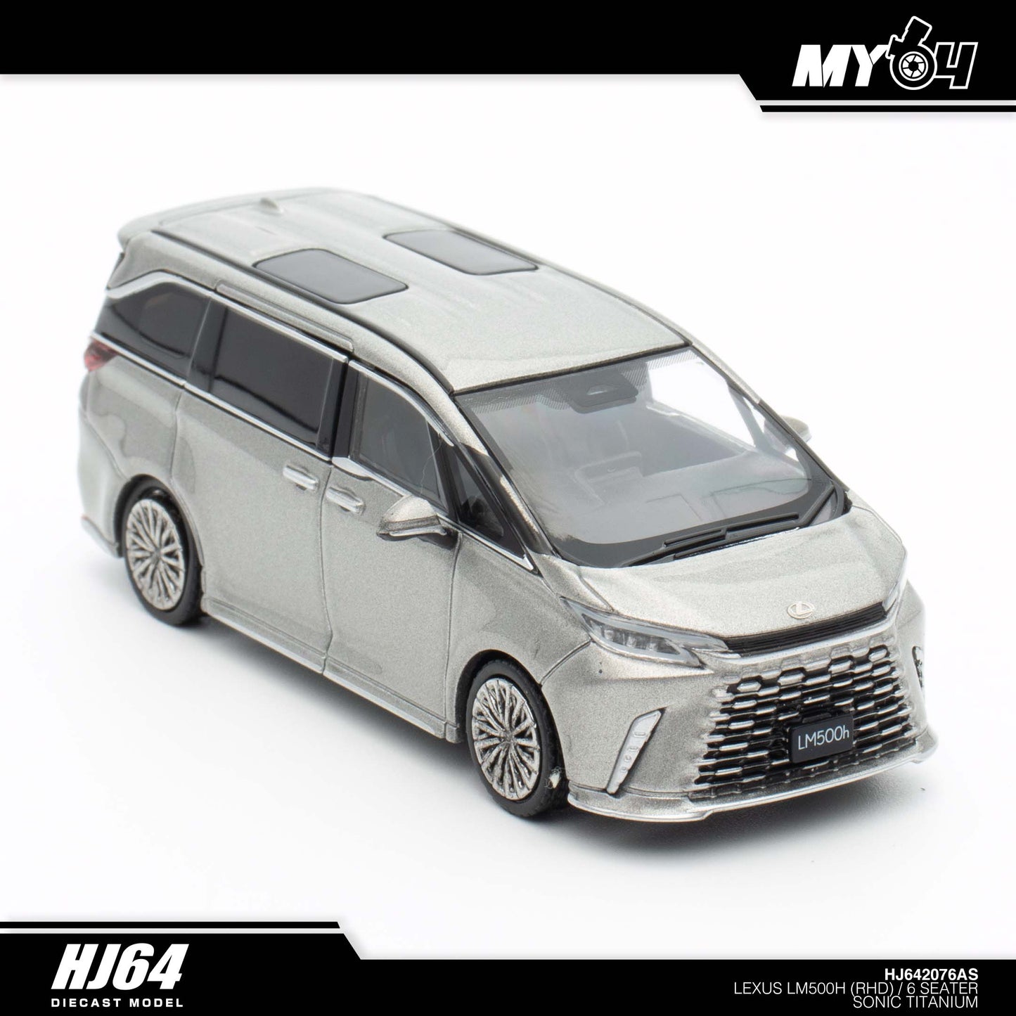[Hobby Japan] Lexus LM500h (RHD) /6 Seater - Sonic Titanium