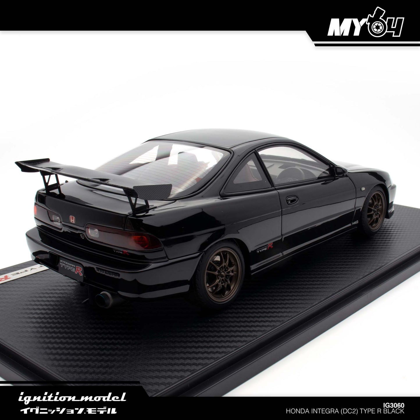 [Ignition Model] 1:18 Honda Integra (DC2) Type R - Black