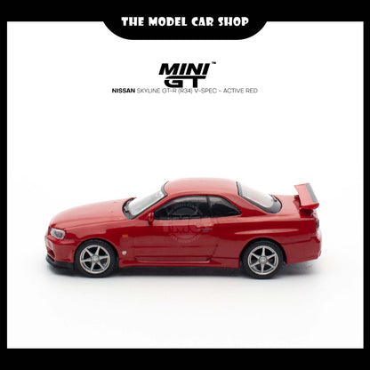 [MINI GT] Nissan Skyline GT-R (R34) V-Spec - Active Red