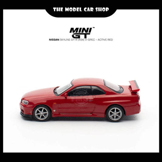 [MINI GT] Nissan Skyline GT-R (R34) V-Spec - Active Red