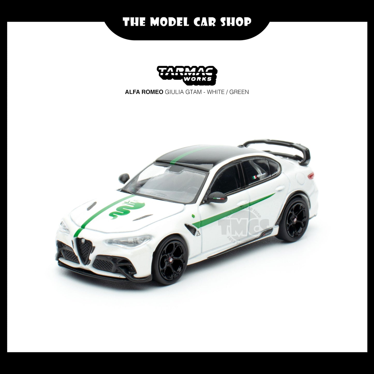 [Tarmac Works] Alfa Romeo Giulia GTAm - White / Green