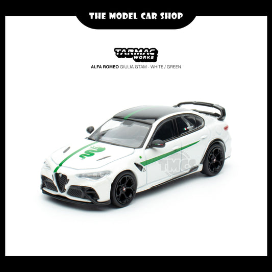 [Tarmac Works] Alfa Romeo Giulia GTAm - White / Green
