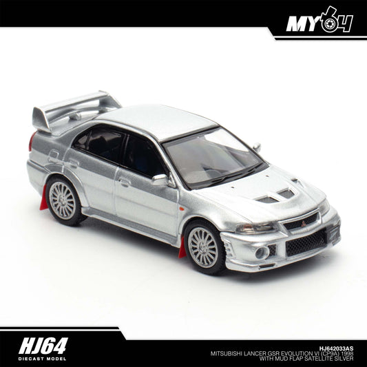 [Hobby Japan] Mitsubishi Lancer GSR Evolution VI (CP9A) 1998 with Mud flap - Satellite Silver
