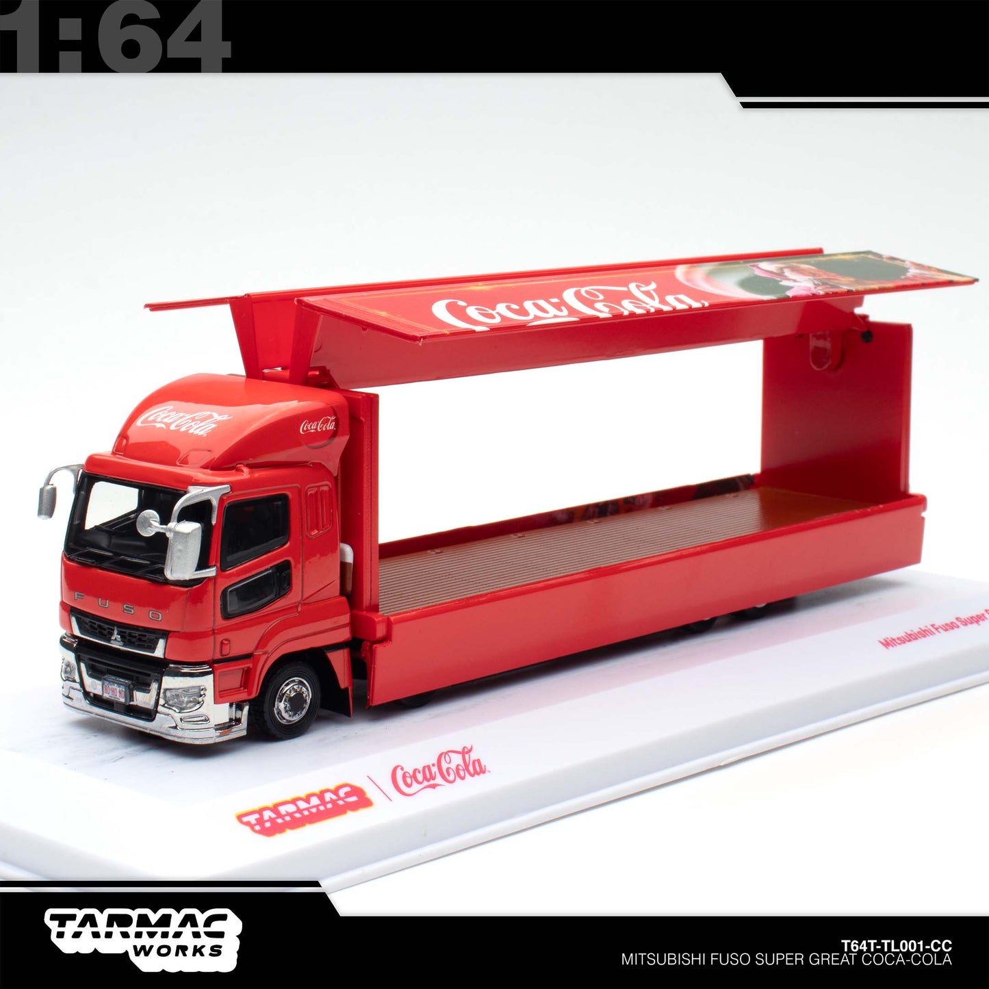 [Tarmac Works] 1:64 Mitsubishi Fuso Super Great Coca-Cola Santa Truck