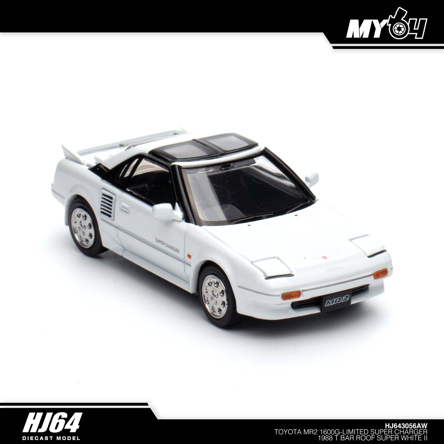 [Hobby Japan] Toyota MR2 1600G - Limited Super Charger 1988 T Bar Roof - Super White II