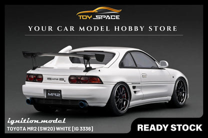 [IGNITION MODEL] 1/18 Toyota MR2 (SW20) White [IG3336] - Toy Space Diecast Online Store Singapore