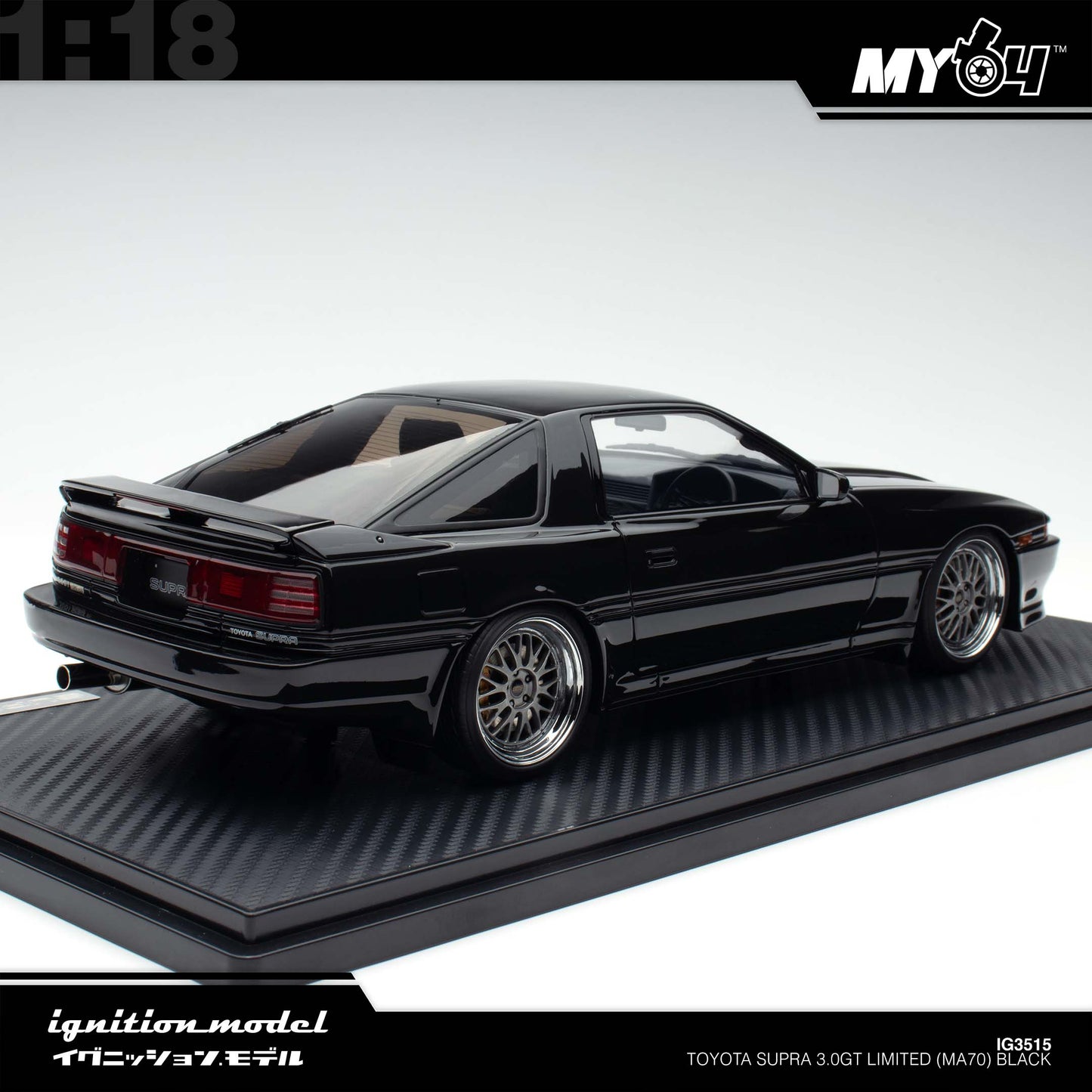 [Ignition Model] 1:18 Toyota Supra 3.0GT Limited (MA70) - Black