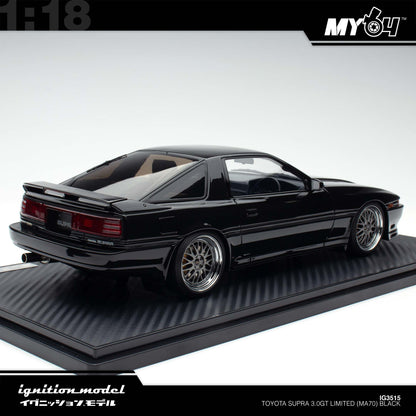 [Ignition Model] 1:18 Toyota Supra 3.0GT Limited (MA70) - Black