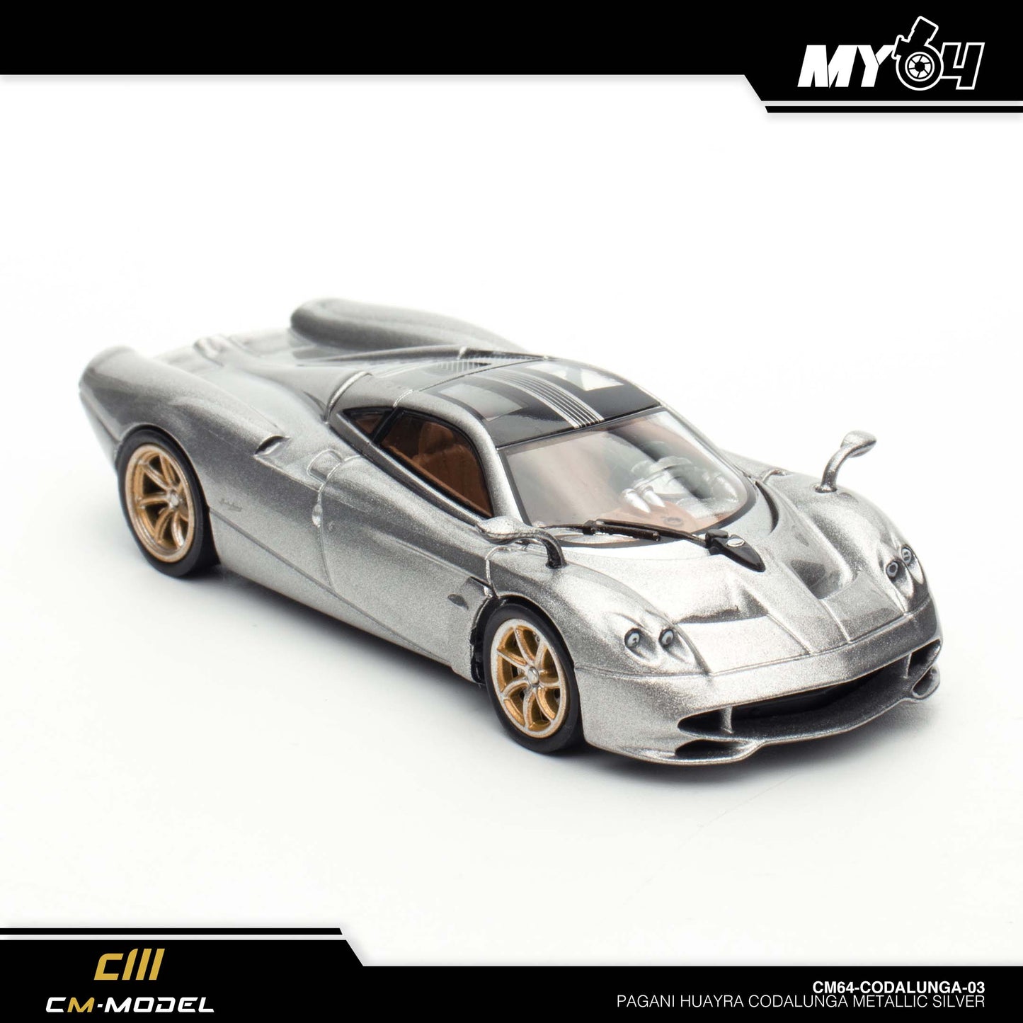 [CM Model] Pagani Codalunga - Metallic Silver
