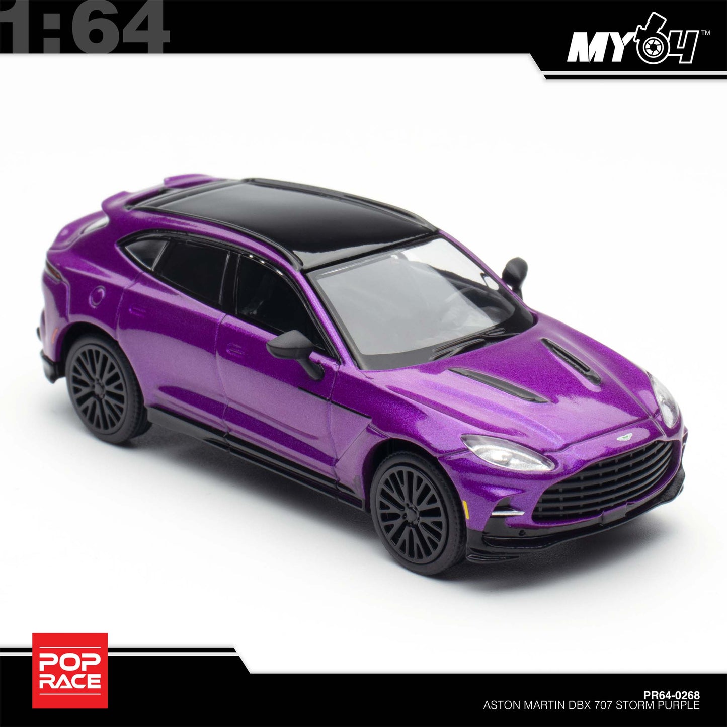 (UNSEAL UNIT) [Pop Race] 1:64 Aston Martin DBX 707 - Storm Purple