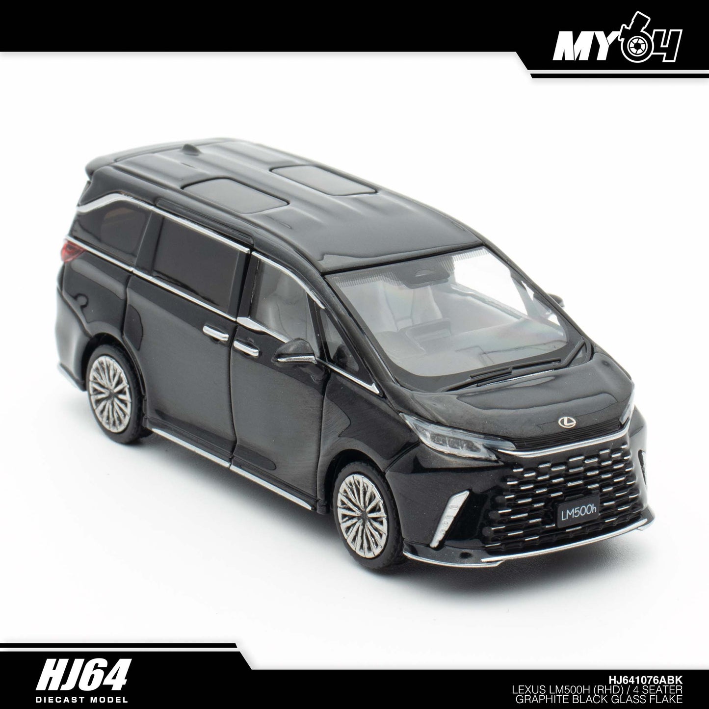 [Hobby Japan] Lexus LM500h (RHD) /4 Seater - Graphite Black Glass Flake