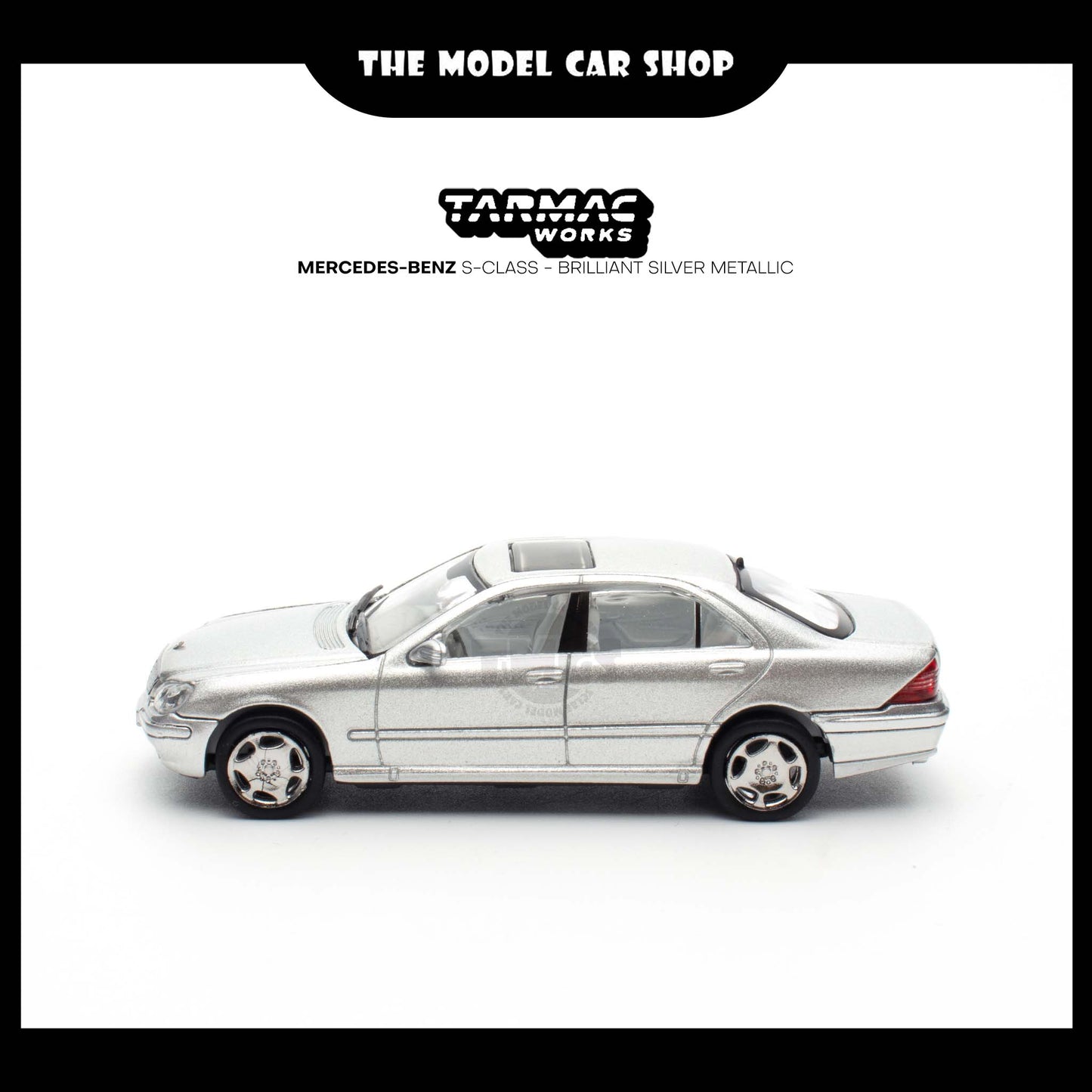 (UNSEAL UNIT) [Tarmac Works] Mercedes-Benz S-Class - Brilliant Silver Metallic