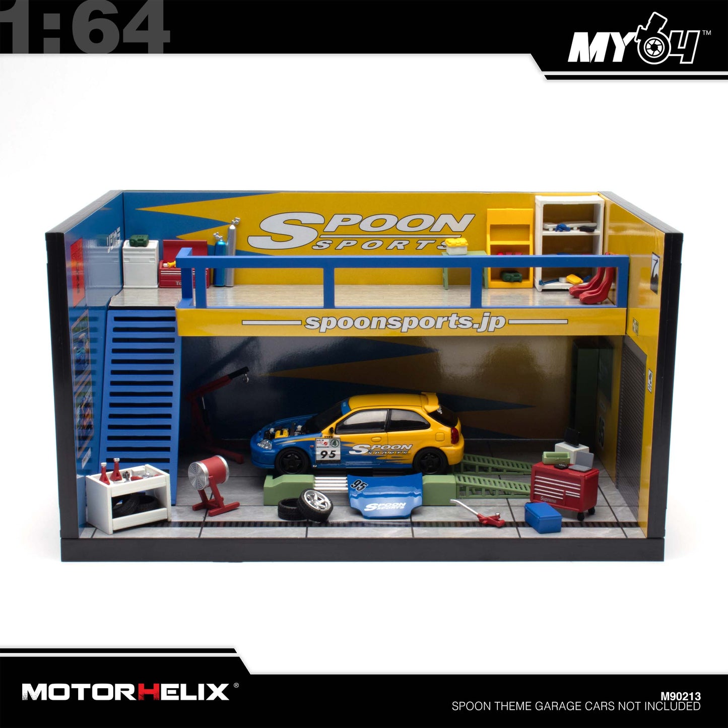 (UNSEAL UNIT) [Motorhelix] 1:64 Spoon Theme Garage
