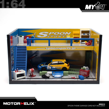 (UNSEAL UNIT) [Motorhelix] 1:64 Spoon Theme Garage