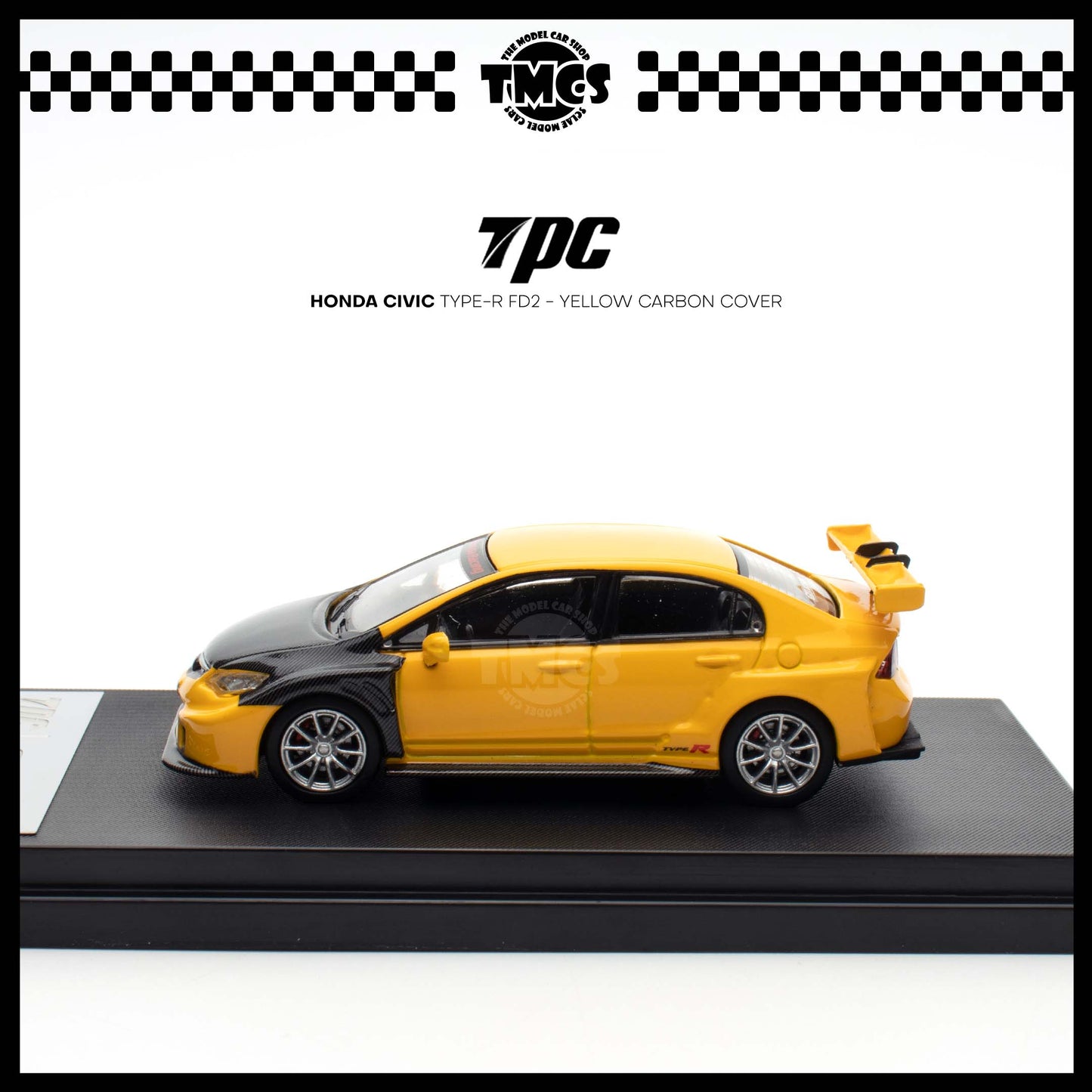 [TPC] Honda Civic Type-R FD2 - Yellow Carbon Cover