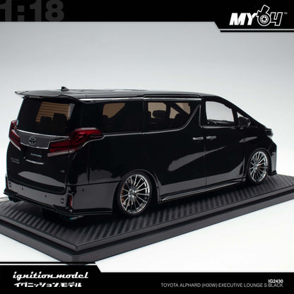 [Ignition Model] 1:18 Toyota Alphard (H30W) Executive Lounge S - Black