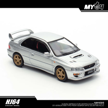 [Hobby Japan] Subaru Impreza Pure Sports Coupe WRX Type R STi Version VWR Type Front Bumper - Artic Silver Metallic