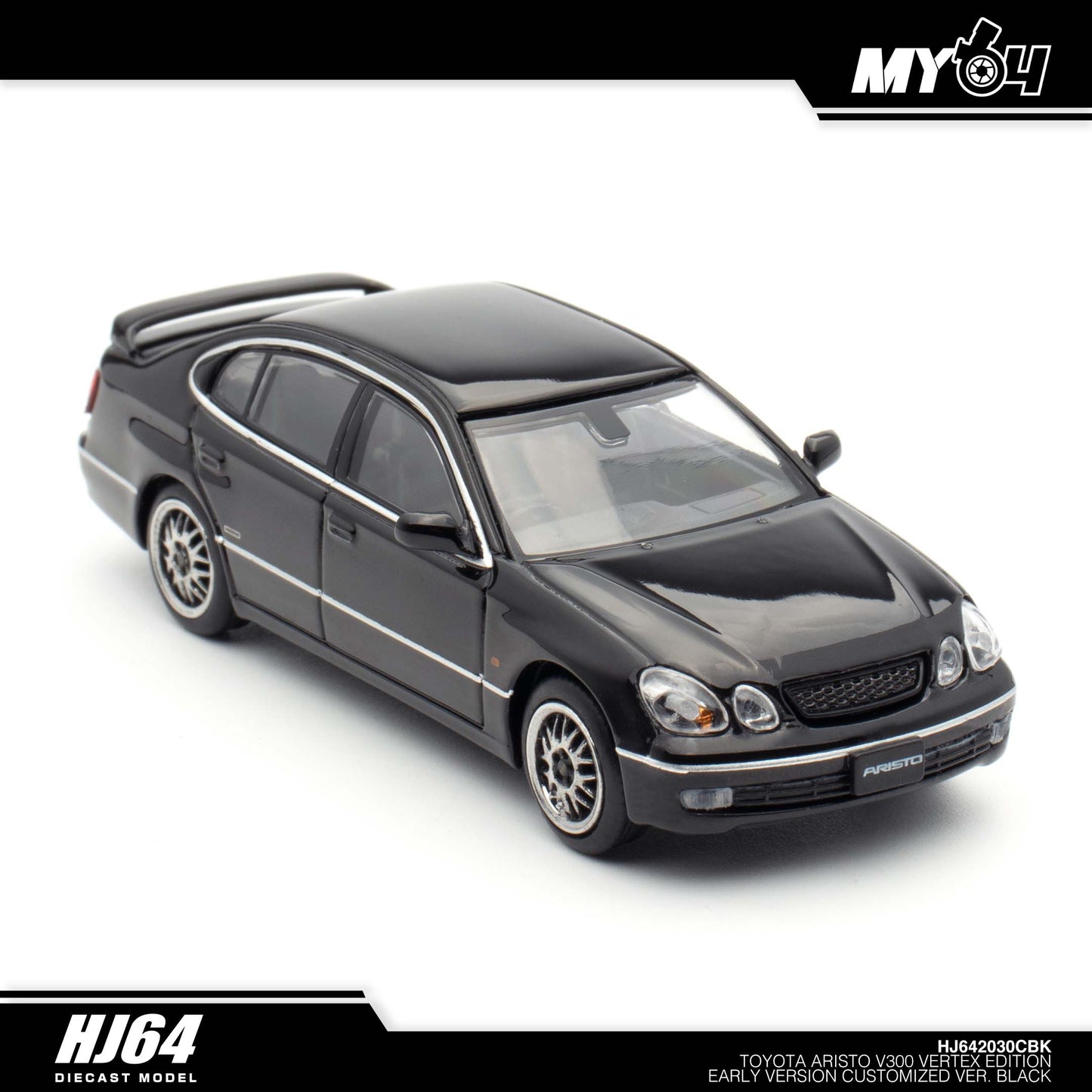 (UNSEAL UNIT) [Hobby Japan] Toyota Aristo V300 Vertex Edition Early Version Customized Version - Black