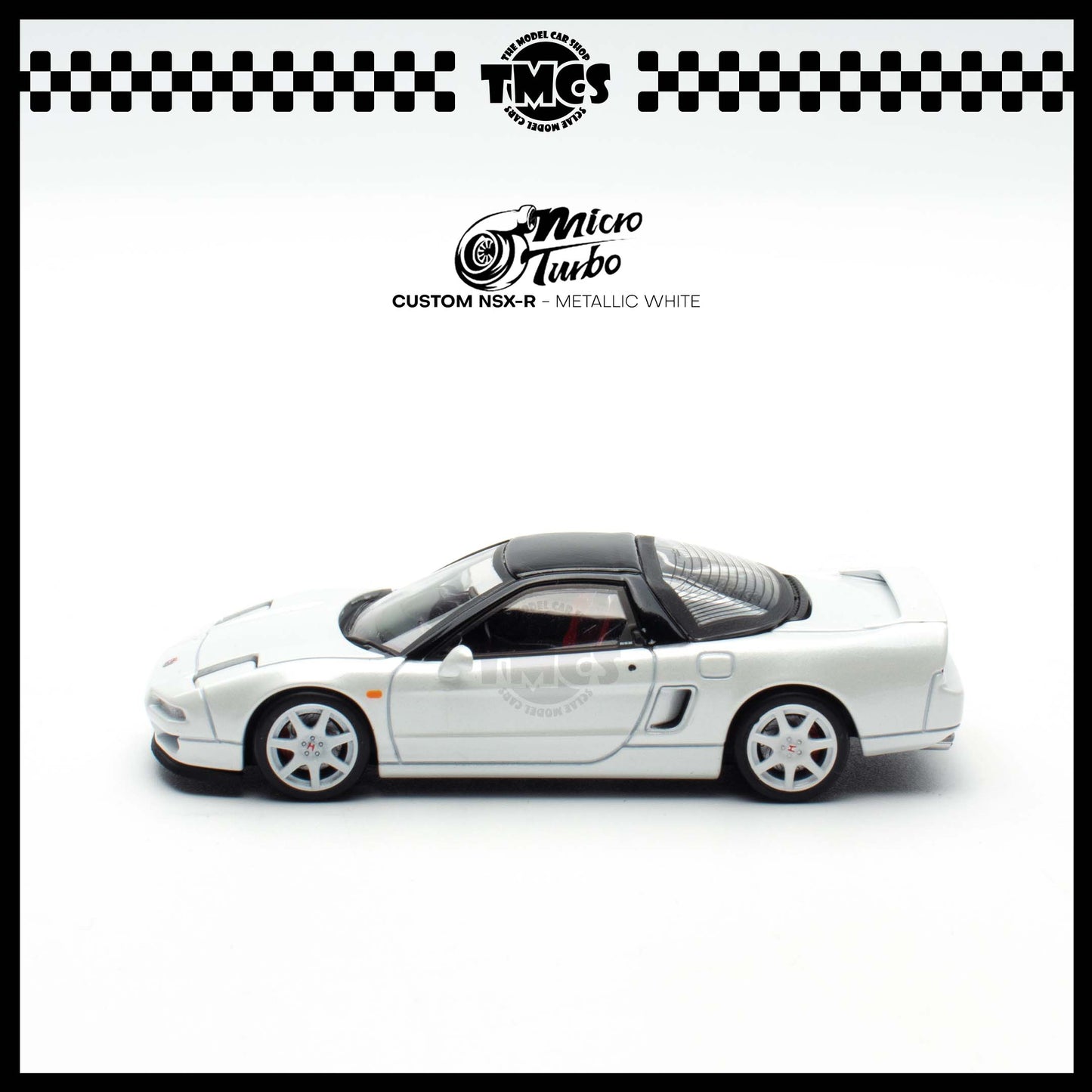 (UNSEAL UNIT) [Micro Turbo] Custom NSX-R - Metallic White