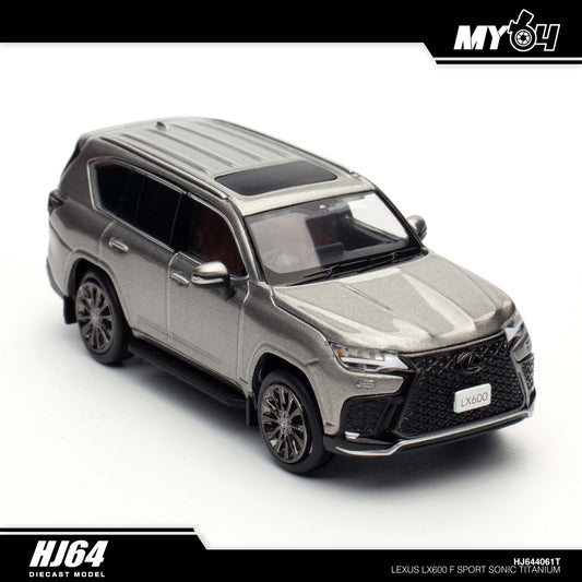 [Hobby Japan] Lexus LX600 F Sport (Functional Suspension) - Sonic Titanium
