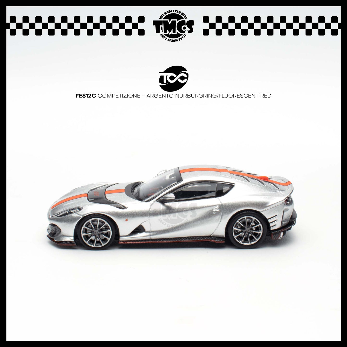 [Thrill Of Collector] FE812C Competizione - Argento Nurburgring/Fluorescent Red