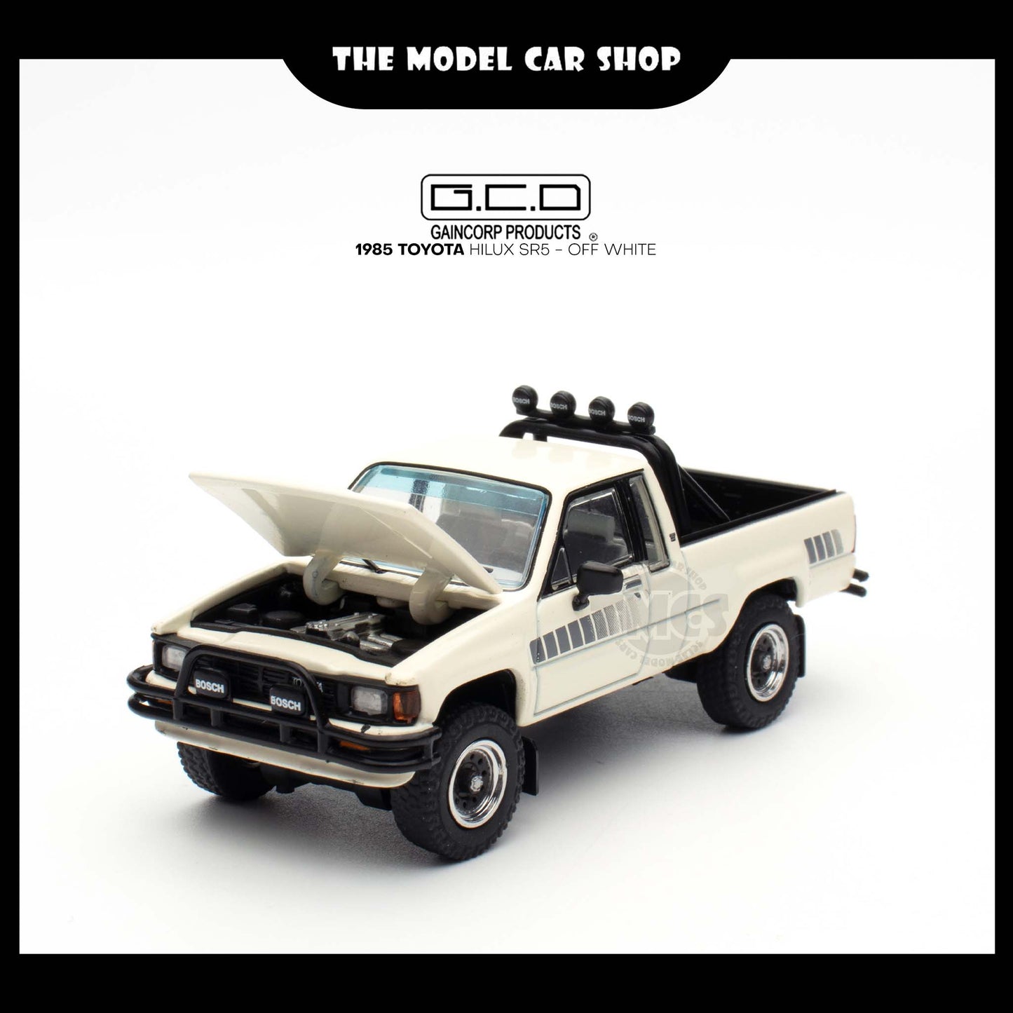 [GCD] 1985 Toyota Hilux SR5 - Off White (396)