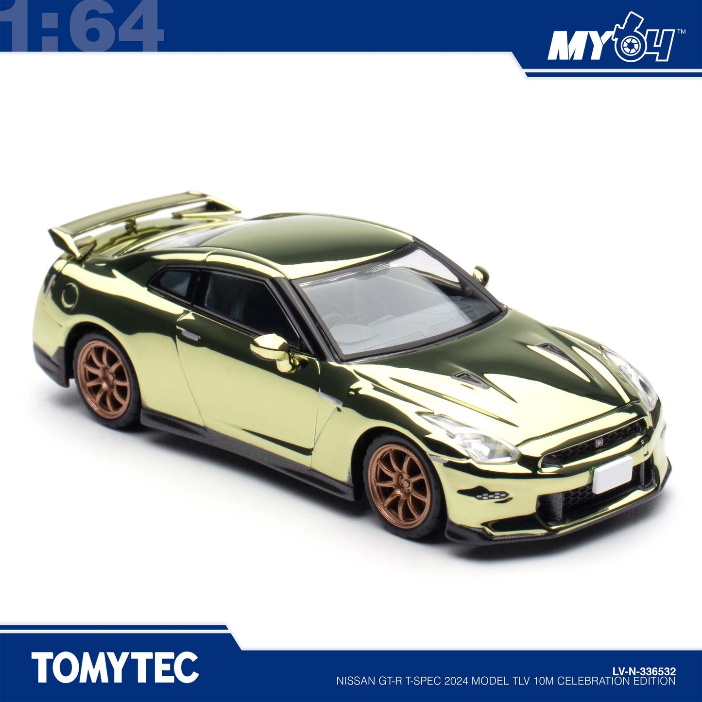 [TLVN] 1:64 Nissan GT-R T-Spec 2024 Model TLV 10M Celebration Edition