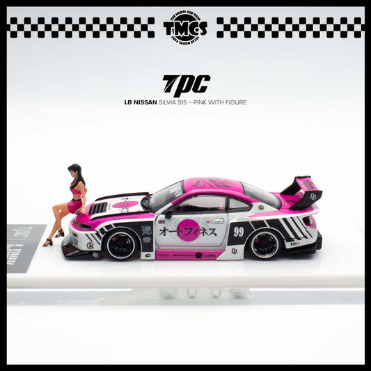 (UNSEAL UNIT) [TPC] 1:64 LB Nissan Silvia S15 - Pink with Figure