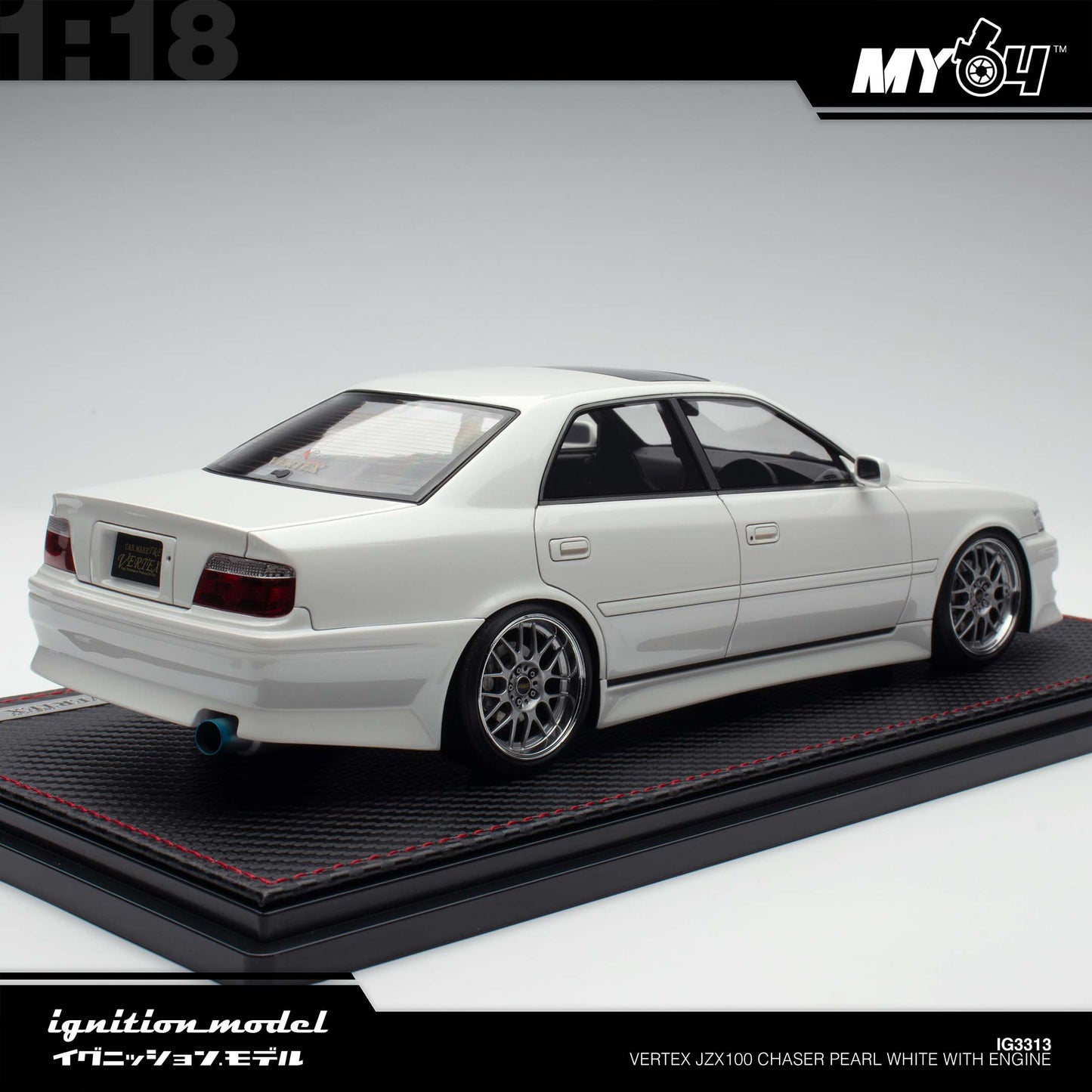 [Ignition Model] 1:18 Vertex JZX100 Chaser - Pearl White With Engine