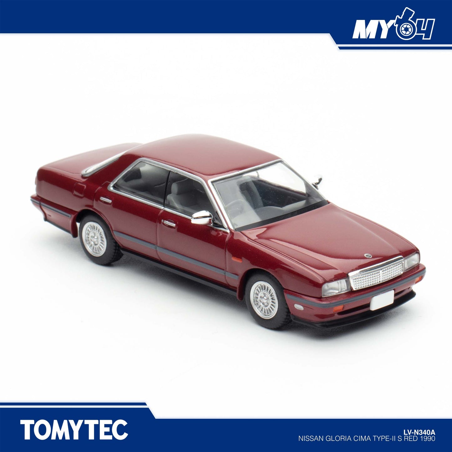( UNSEAL UNIT ) [TLVN] Nissan Cedric & Gloria - Gloria CIMA Type - II S Red 1990