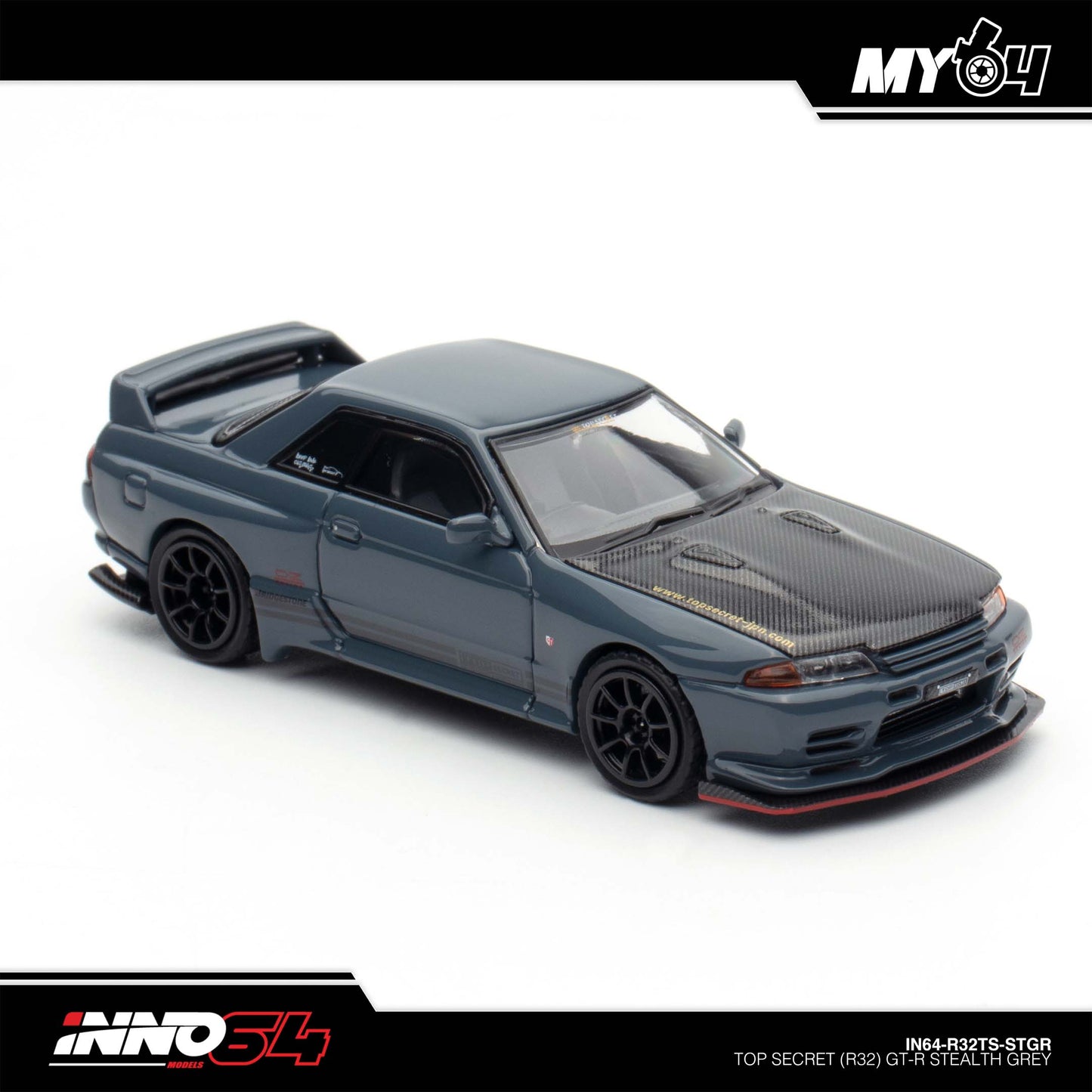 [INNO64] 1:64 Top Secret Nissan Skyline R32 GT-R - Stealth Grey