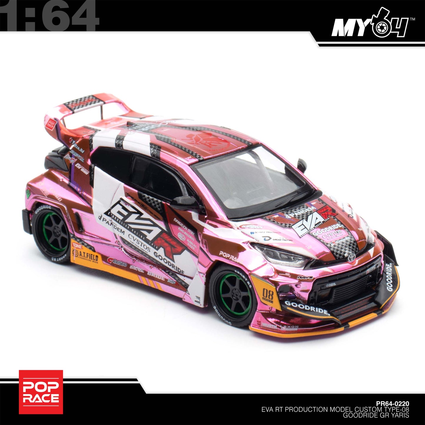 [Pop Race] 1:64 Eva RT Production Model Custom Type-08 Goodride GR Yaris