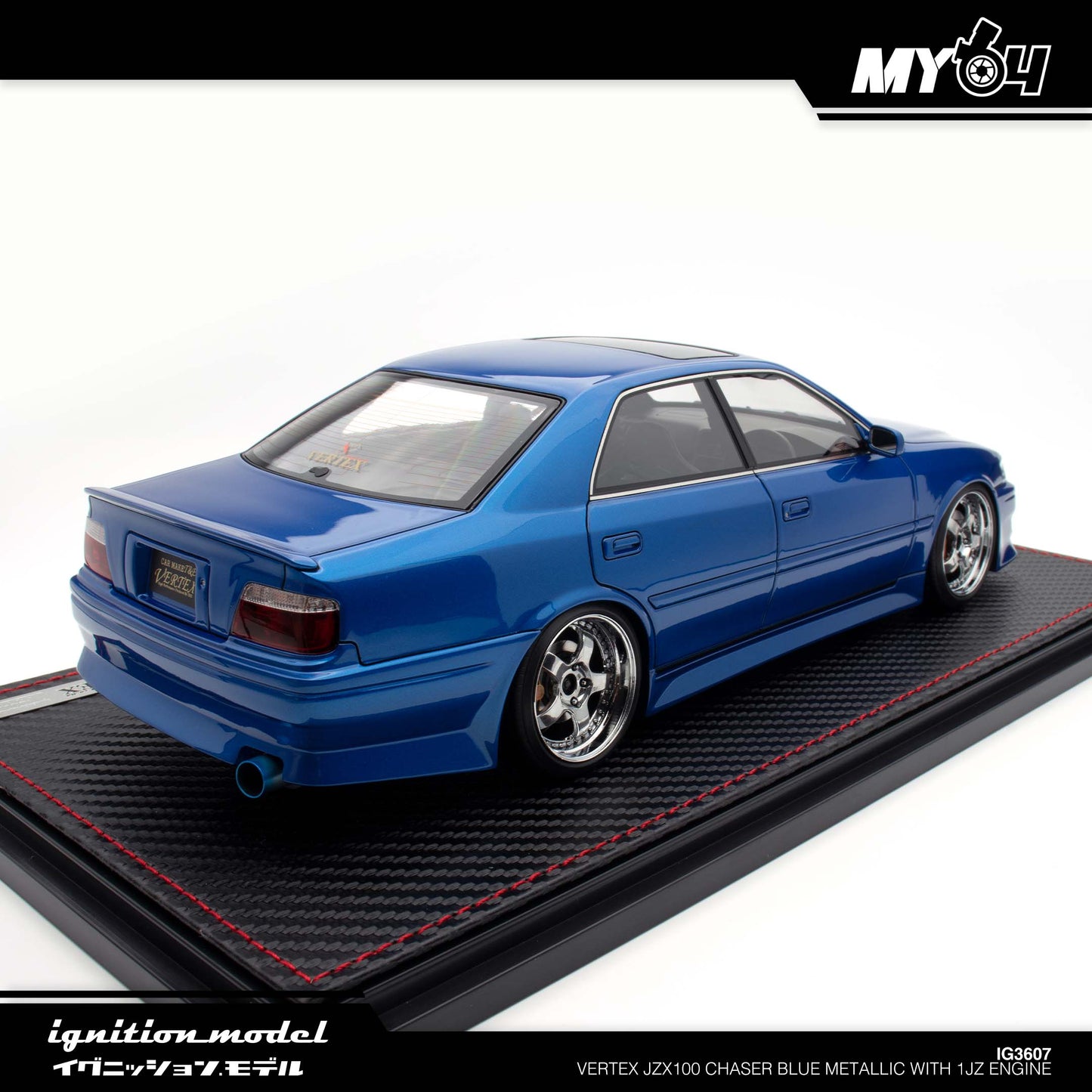 [Ignition Model] Vertex JZX100 Chaser - Blue Metallic With 1JZ Engine