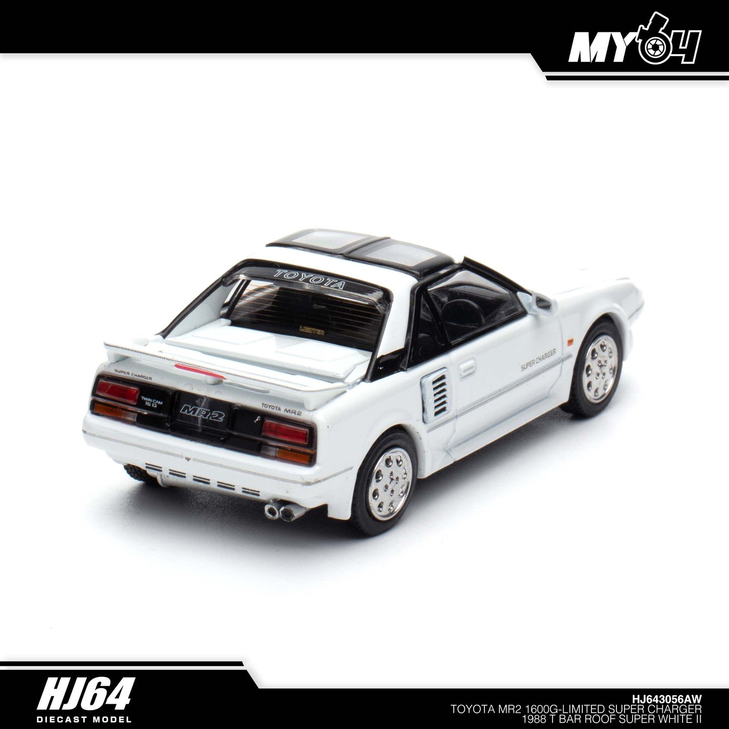 [Hobby Japan] Toyota MR2 1600G - Limited Super Charger 1988 T Bar Roof - Super White II