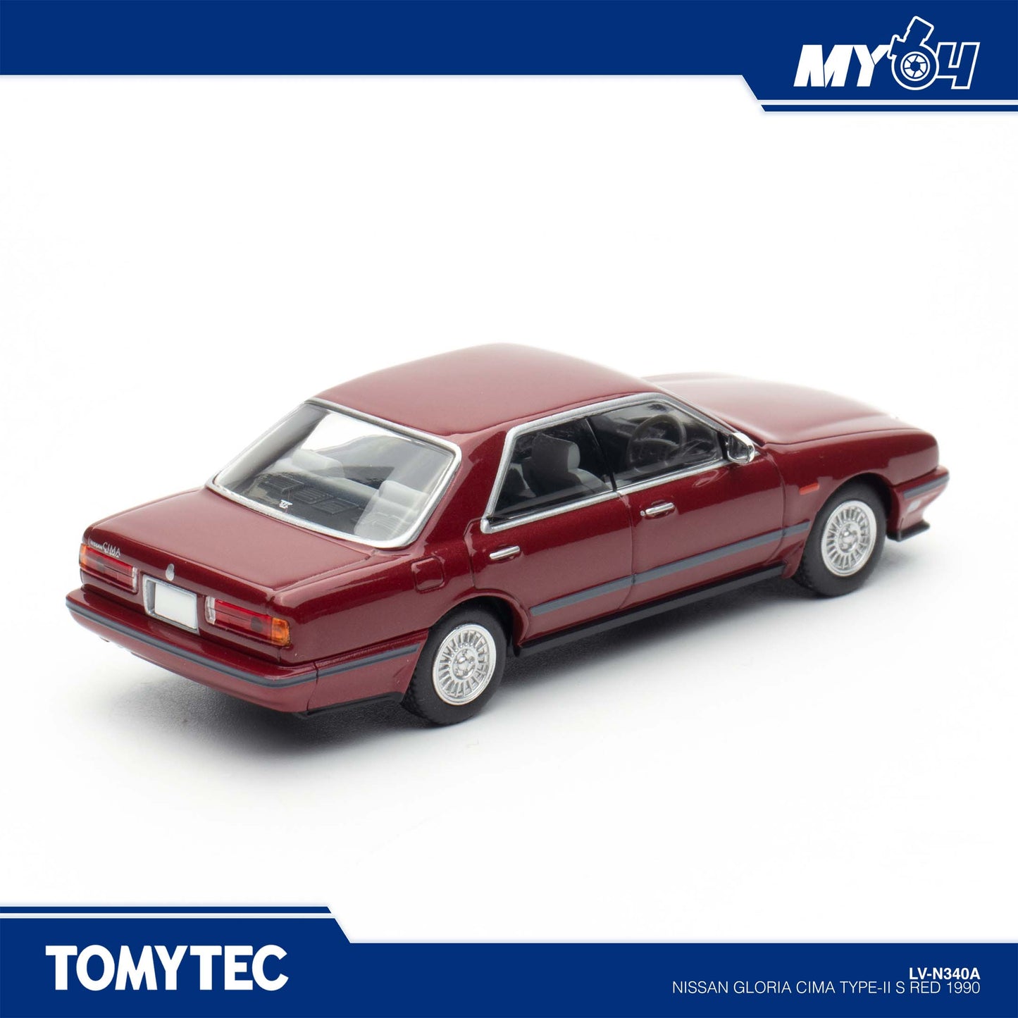 ( UNSEAL UNIT ) [TLVN] Nissan Cedric & Gloria - Gloria CIMA Type - II S Red 1990