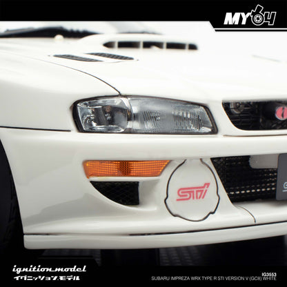 [Ignition Model] 1:18 Subaru Impreza WRX Type R Sti Version V (GC8) - White