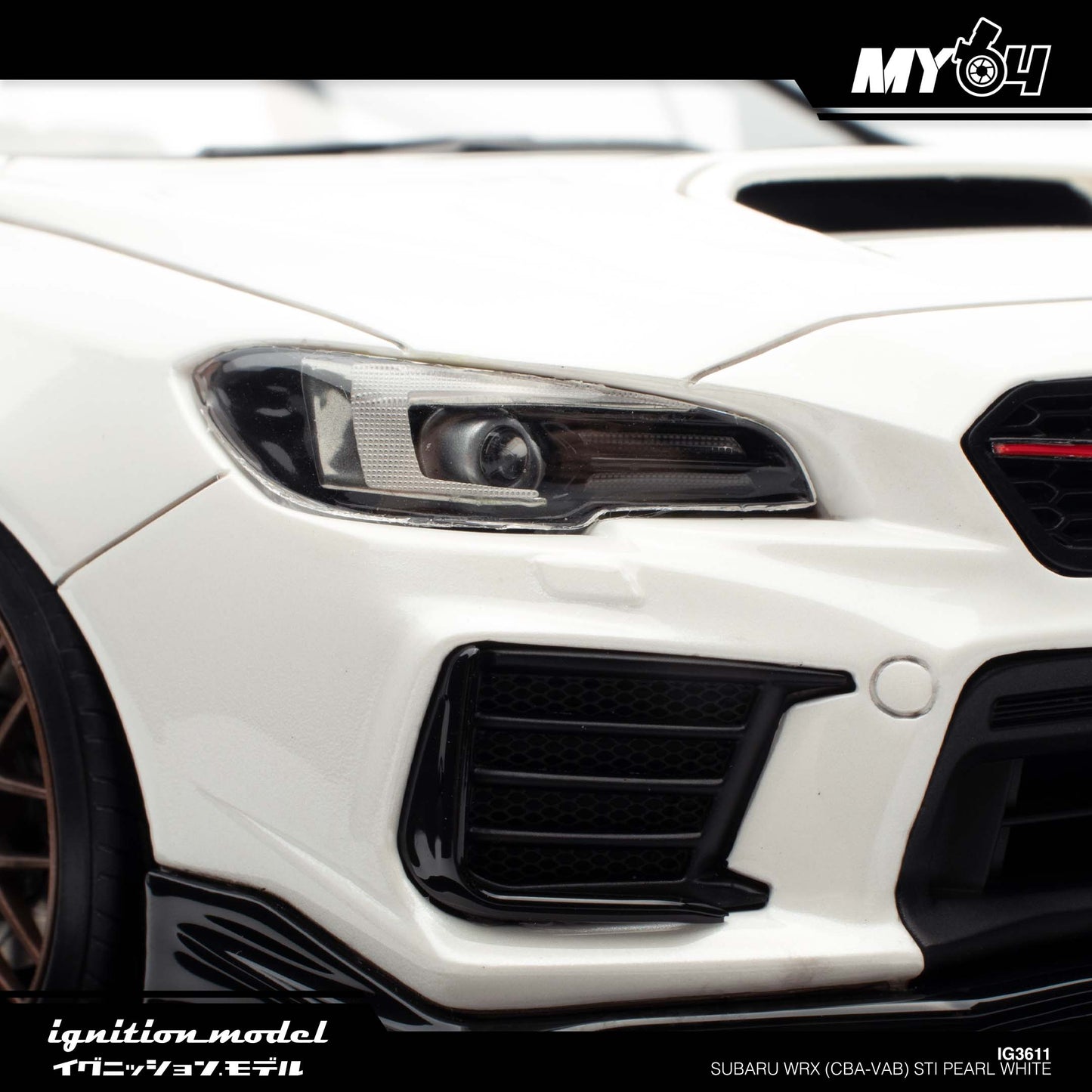 [Ignition Model] 1:18 Subaru WRX (CBA-VAB) STI - Pearl White