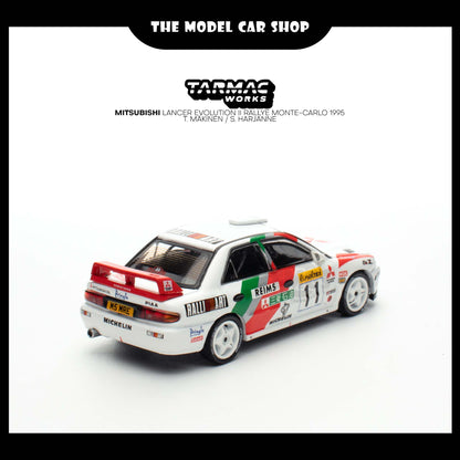 [Tarmac Works] Mitsubishi Lancer Evolution II Rallye Monte-Carlo 1995 T. Mäkinen / S. Harjanne
